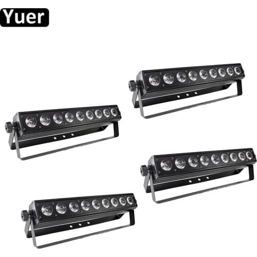 4Pcs/Lot 9x10W Pixel RGBW 4IN1 LED Wall Washer Light DMX Point Control Disco Sound Party Bar Lights Color Music DJ Stage Light