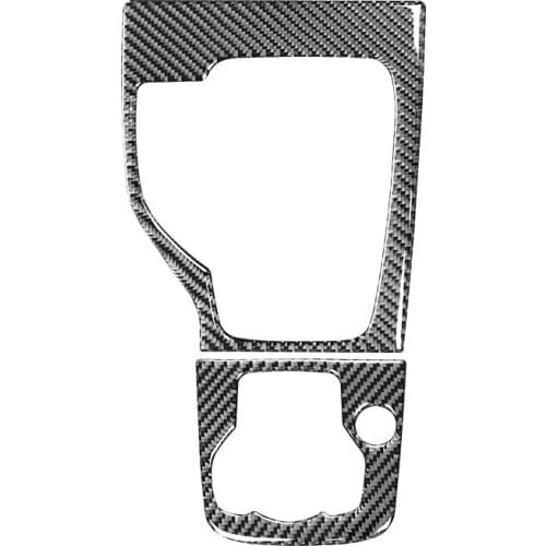 Carbon Fiber Car Gear Head Shift Knob Panel Cover Trim Sticker for Mazda 3 Axela 2014 2015 2016 2017 Accessories