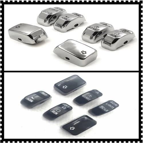 Aftermarket Free shipping Chrome Hand Controls Switch Button Covers For Harley Davidson 2011 Softail model