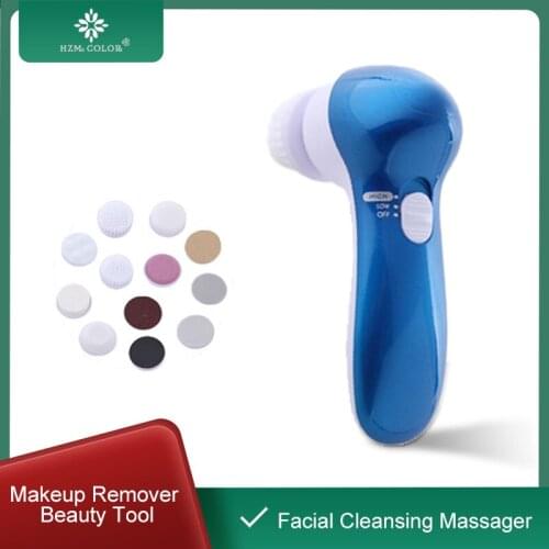 HZM COLOR Multifunctional Facial Washing Instrument Cleansing Makeup Remove Massager Exfoliating Dead Skin Blackhead Beauty Tool
