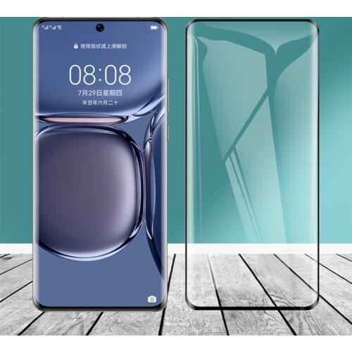 For Huawei P50 Pro p50pro 6.6" 9H Hardness 3D Full Cover Slim Toughened Curved Tempered Glass Film Screen Protector Guard