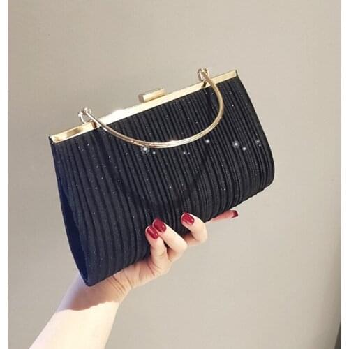 Elegant Luxury Shoulder Bag for Women Mini Hand Evening Bags Party Chain Bags Female Sequin Wedding Ladies Clutch Purse Handbag