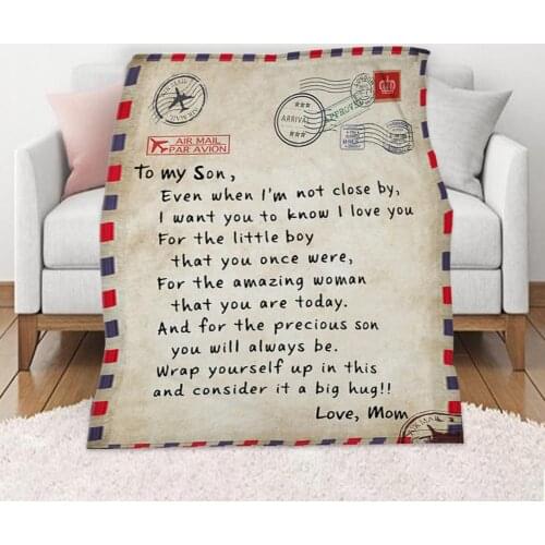 Personalized Thanksgiving Blanket Send Warm Blanket Daughter/wife Sofa Soft Plush Bedspread Camping Thin Quilt Custom Blankets
