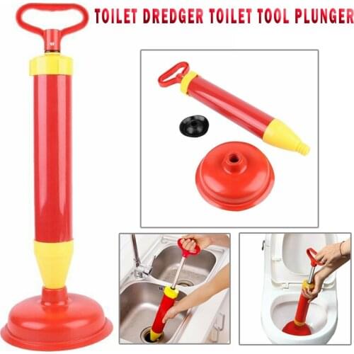 1PC Toilet Dredge Tool Compressed Air Pipe Drain Cleaner Blockage Remover Tool Home Bathroom Sewer Dredge Cleaning Supplies