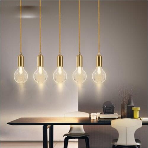 Circular Glass Simple Pendant light Modern Fashion White Lamps For Dining Room Restaurant Bedroom Living Room Shape LED