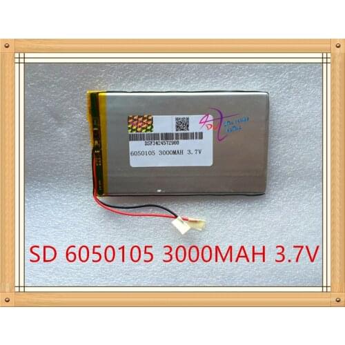Liter degree energy 3000mAh 3.7V high capacity polymer lithium battery 6050105 tablet pc mobile power LED