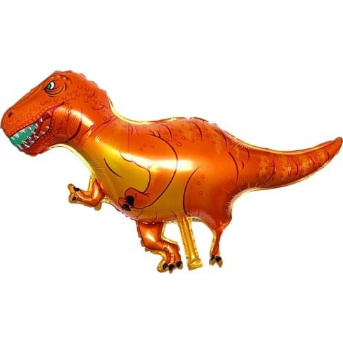 LQZZY NEW dinosaur Foil Balloon Birthday party decoration Kids Toy Inflate helium Ballon animal zoo theme decorate ball