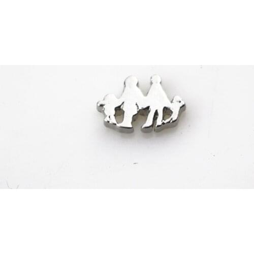 New arrive 20pcs/lot silver family floating charms living glass memory lockets for diy jewelry