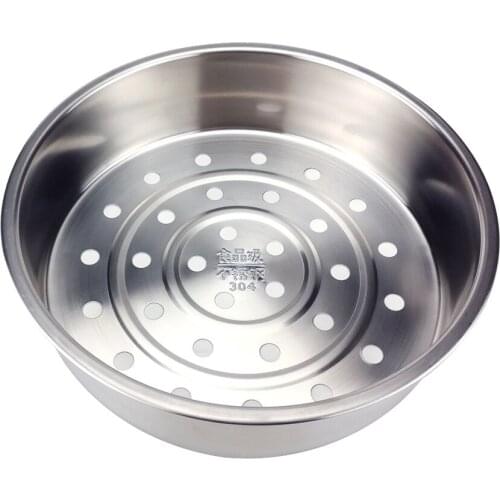 Stainless Steel Steamer Household Thickening Deepening Rice Cooker Steaming Basket Steaming Basket Vegetable And Fruit Outgoing