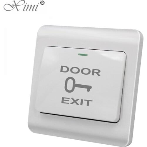 86MM Electric Box Plastic Exit Button Switch PUSH Exit Button with Mounted Back Box Release Button for Access Control System