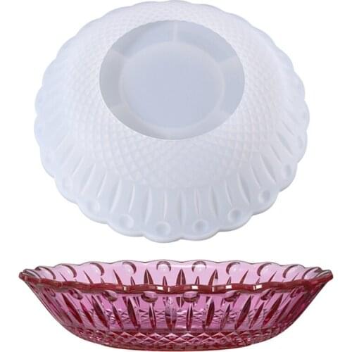 Fruit Storage Tray Epoxy Resin Mold Dish Bowl Plate Silicone Mould DIY Crafts Jewelry Holder Box Home Decorations Casting