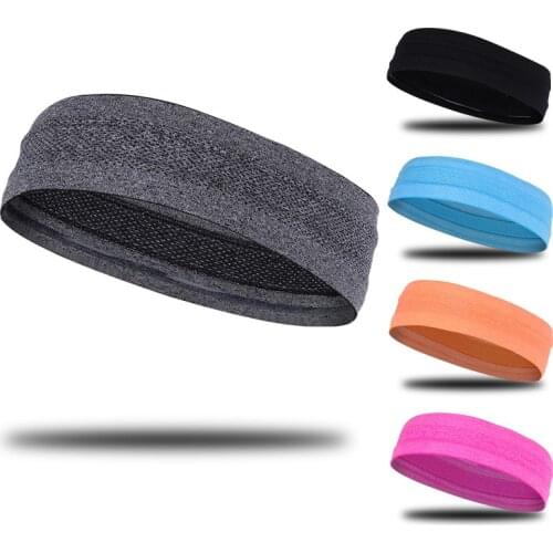 Summer Sports Headband Men Outdoor Cycling Running Basketball Fitness Yoga Headband Sweat Absorbent Women Silicone Headwear
