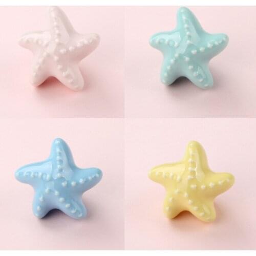 Childrens Room Wardrobe Handle Cartoon Cute Wardrobe Door Furniture Drawer Bookcase Exhibition Cabinet Single Hole Ceramic