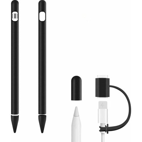 4 in 1 Adapter Anti Lost Pencil Silicone Case For Apple Pencil 1 Case Portable For Apple Pencil 1 Stylus Pen Holder