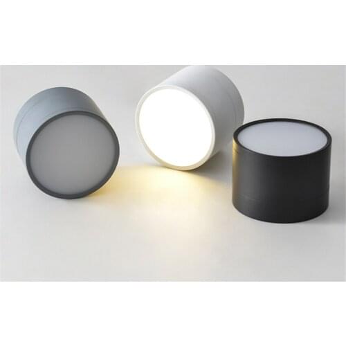 Nordic cylindrical black white ceiling lights bedroom light modern bathroom corridor single aluminum ceiling lamps fixtures