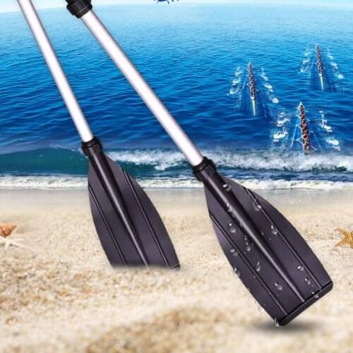 Folding Alloy Kayak Paddles Adjustable Portable Rubber Dinghy Oars Aluminium