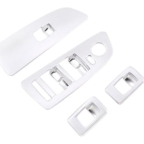 Car Styling for 1 Series 07- 11 Interior Door Window Glass Lifter Switch Button Frame Cover Trim Auto Accessories