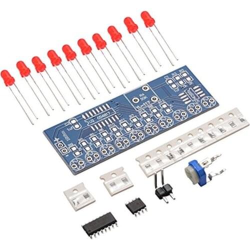 NE555 CD4017 Running LED Flow Light Electronic Production Suite Control Board Module Capacitor Oscillator Clock Siganal DIY Kit