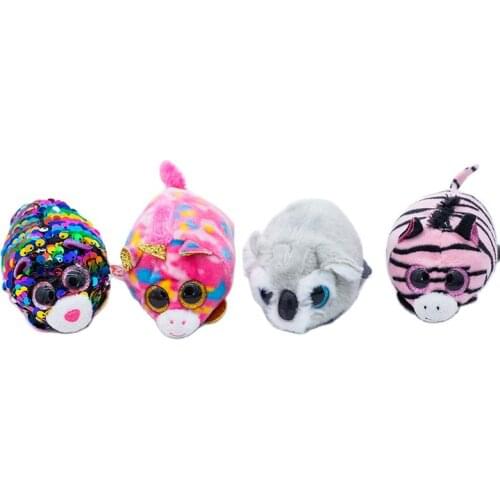 Ty Beanie Boos Big Eyes Plush Pea Animal Zebra parrot owl whale puppy Collection Doll Children Birthday Christmas Gift 10CM