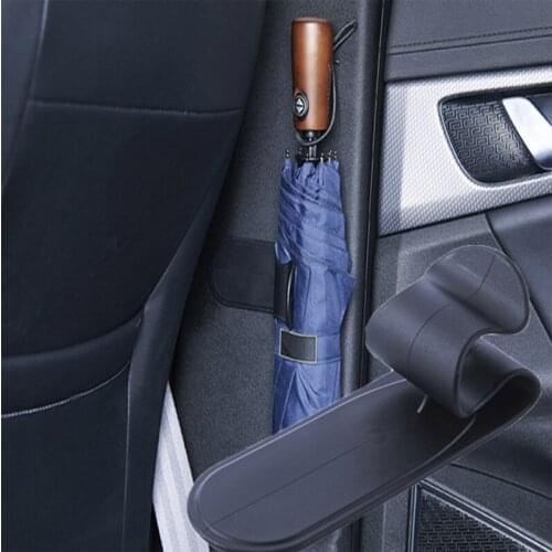 Universal Car/Home Umbrella Hook Holder Hanger Clip Fastener Black Car Interior Accessories