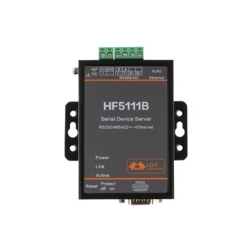 FreeRTOS Serial Server Device RS232/RS485/RS422 to Ethernet Converter Modbus RTD TCP/IP/Telnet /Modbus TCP Web Configuration