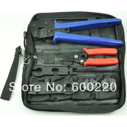 High quality A-K2546B Solar Panel Tool Kit, PV Tool set MC4 crimping hand tool set wholesale tool bag