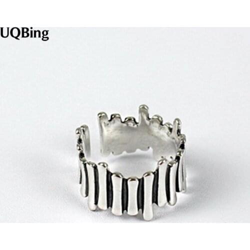 2019 Wholesale 925 Sterling Silver Creative Personality Irregularity Rings Open 925 Sterling Silver Ring Women Jewelry
