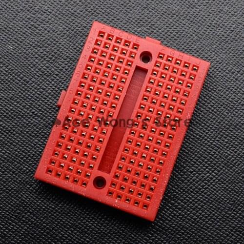 1pcs SYB-170 Mini Solderless Prototype Breadboard 170 Tie-points Red