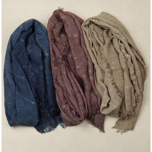 2019 Autumn Cotton Plain Lurex Print Fringe Scarves Shawls Beautiful Solid Color Long Women Hijab Wrap Scarf 10pcs/LOT Wholesale