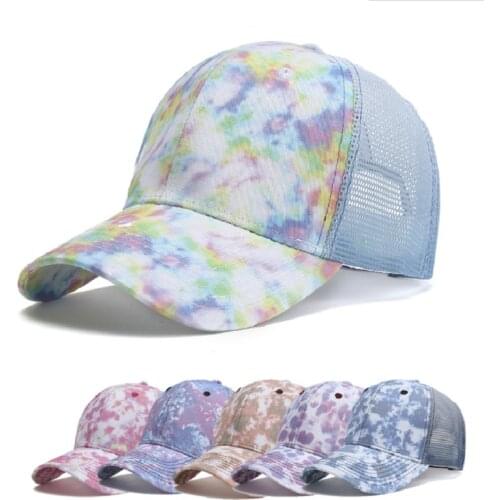 2021 Womens Ponytail Baseball Cap Lady Snapback Summer Mesh Hat Female Fashion HIp Hop Hats Casual Adjustable Outdoor Bone