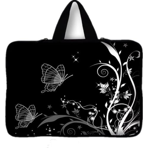 9.7 10 12 13 15 inch Flower laptop bag tablet sleeve case with handle PC handbag 13.3 15.6 14 inch computer notebook cover pouch