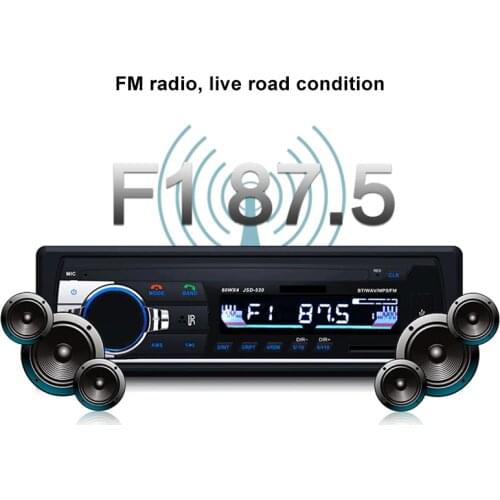 New 12V Bluetooth Car Radio 1 din car stereo Mp3 Player In-dash Car Audio Stereo FM Aux Input Receiver with FM/USB/ remote