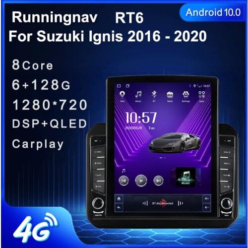 9.7" Android 10.1 For Suzuki Ignis 2016 - 2020 Tesla Type Car Radio Multimedia Video Player Navigation GPS RDS