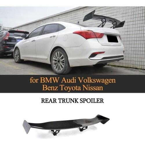 Carbon Fiber Car Rear Trunk Spoiler Wing For Camaro BMW Mustang Civic Audi A3 A4 A5 A6 A7 VW Coupe Sedan Universal Spoiler