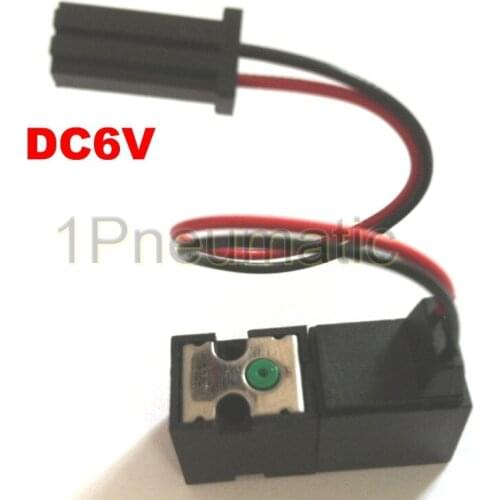 Free Shipping 2PCS 10mm Sock Machine Mini Solenoid Valve Wrie Connector Type DC6V Sock Nylon Valve Small