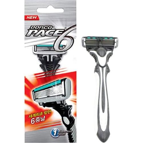 Stainless steel safety razor blade mens razor six layer blade mens razor Men 6-Layer Blades Razor for Men Shaving Stainless