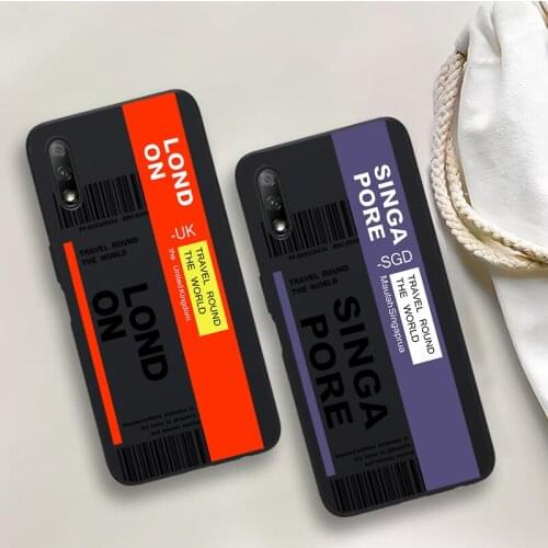 Vintage Art Label Black Soft Phone Case for Huawei P40 P30 P20 Mate 10 20 30 40 Pro lite Plus P smart 2019 2020 TPU Cover
