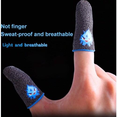 Luminous Finger Cover Touch Screen Gaming Thumb Finger Sleeve For Pubg Sweatproof Glove Game Accessories For Android IOS phone