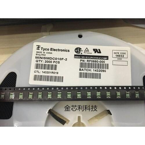 Chip recovery fuse MINISMDC010F-2 1812 0.1A 100MA 60V Silk screen X10