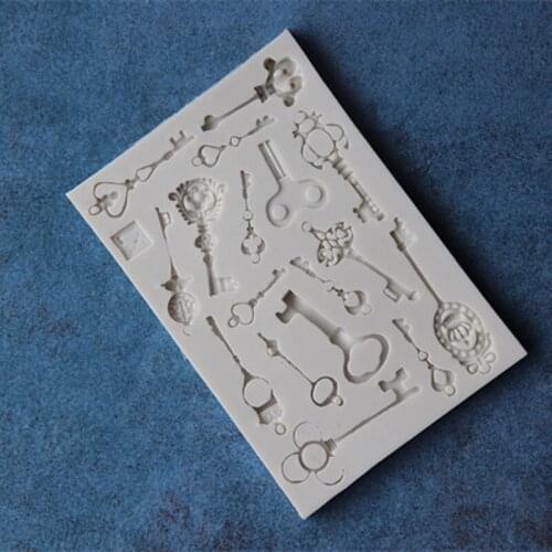 DIY Silicone Mold European Retro Key Cake Silicone Mold Chocolate Cake Mold A1085