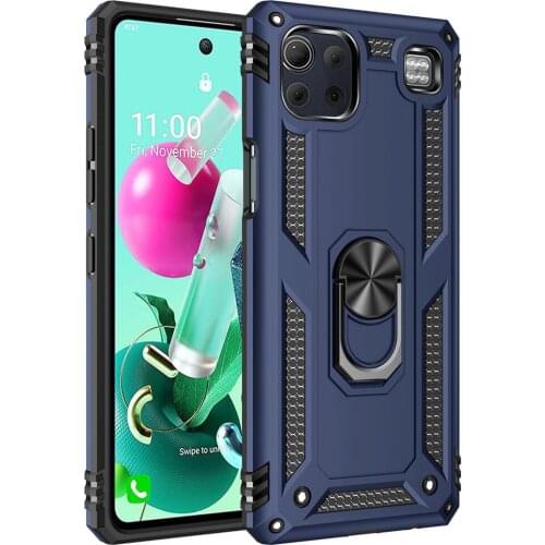 For LG K92 5G Case Cover Armor Rugged Military Shockproof Car Holder Ring Case for LG K92 5G LMK920, LM-K920 Coque Funda Capa