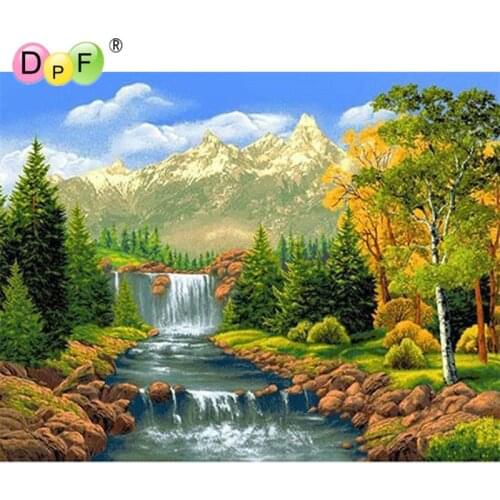 Elegant scenery Diy diamond painting cross stitch 60X45 rhinestone pasted embroidery square drill full home decoration drawing