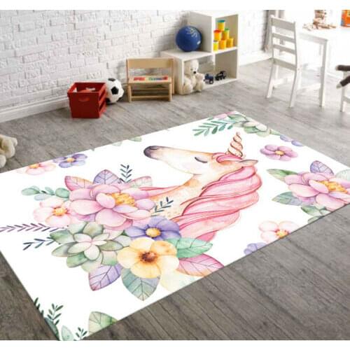 Unicorn Patterned Patterned Carpet ,Non Slip Floor Carpet,Teens Carpet,Turkish Rug