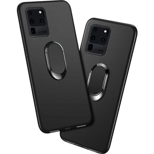 Cover For Samsung S20 Ultra 5G G988U1 G988U G988B Case Galaxy S20 Ultra Classic Finger Ring 360 Degree Rotation Soft Silicon