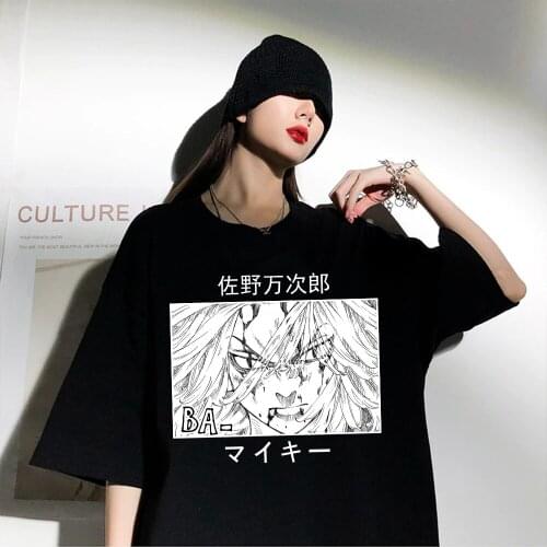 Anime Tokyo Revengers Mikey Harajuku Summer Short Sleeve Male T-shirt