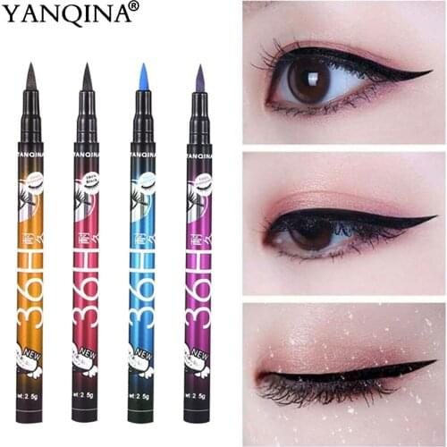 Fashion Color Eyeliner Pen Pearl Eye Shadow Pen Waterproof and Sweat Is Not Blooming Make Up Comestics Long-lasting Eye Pencil