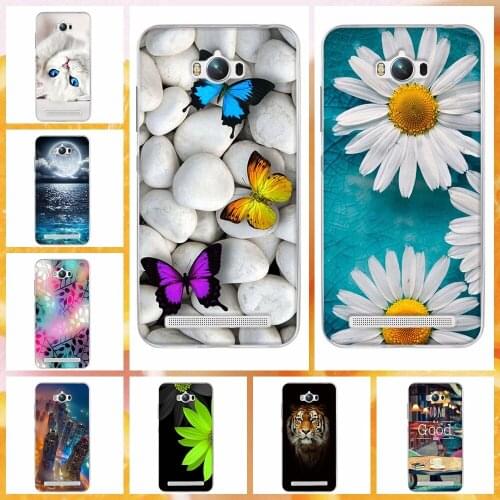 Soft TPU Cover for ASUS ZC550KL Back Cover Case Rubber 3D Printed Patterns fundas for asus zenfone max zc550kl Phone Bags Shell