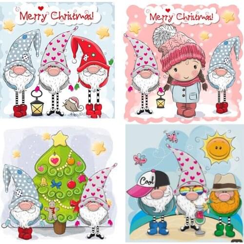 New Diamond Painting Santa Claus Diamond Mosaic Diamond Embroidery Full Set Rhinestone Picture Christmas Decorations For Home