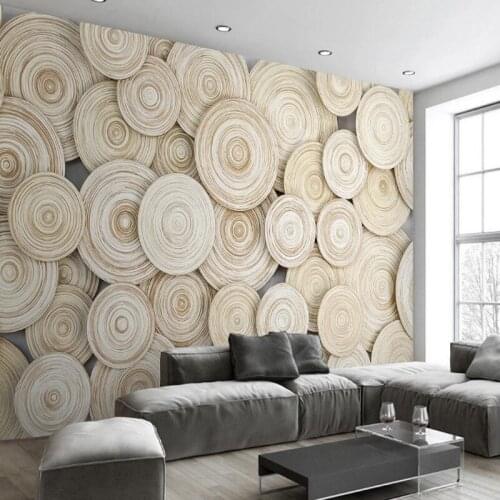 Custom papel de parede 3d, simple natural wood grain mural for living room sofa background home decoration waterproof wallpaper