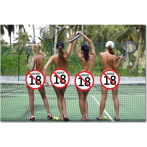 Tennis Girls Wallpaper Wall Art Posters and Print HD Canvas Painting Wall Picture for Living Room Decor